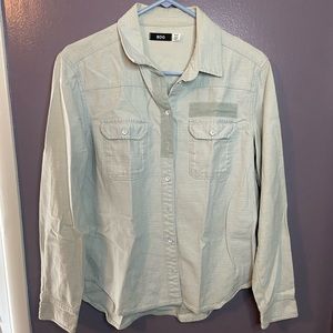 BDG Button Down long Sleeve Shirt Size Medium